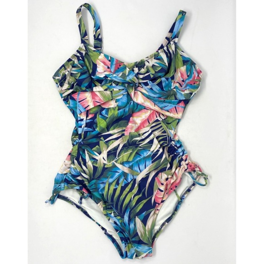 Fantasie Womens Swimsuit US 32D One Piece Tropical Print Underwire NWT